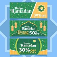 voucher especial ramadan kareem vetor