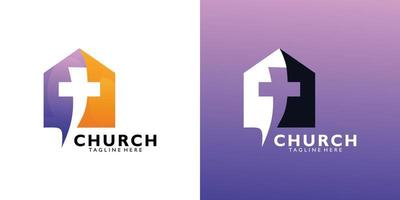 vetor de ícone do logotipo da igreja isolado