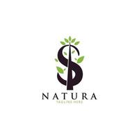 natureza abstrata árvore logotipo ícone vetor isolado