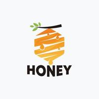 vetor de ícone de logotipo de favo de mel isolado