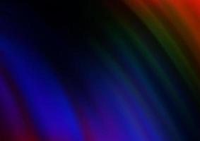 multicolor escuro, padrão de vetor de arco-íris com formas líquidas.