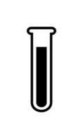 ícone de vetor de tubo de ensaio