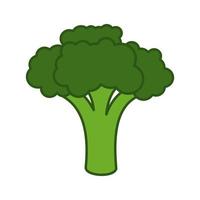 ícone de vetor de vegetais de brócolis