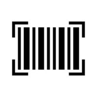 ícone de vetor de identificação de código qr