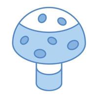 uma fonte de alimento, um ícone isométrico de cogumelo