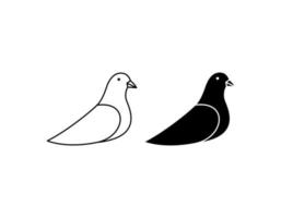 ícone de vetor de pombo