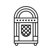 ícone de vetor de jukebox de música vintage