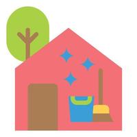 ilustração em vetor ícone plano de serviço de casa