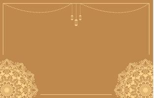 design de vetor de fundo islâmico com decoração de mandala árabe para banner do dia de ramadan kareem ou eid mubarak, muharram