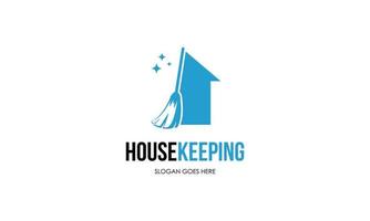 design de logotipo de limpeza doméstica e serviço doméstico