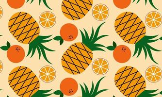 coleção de frutas em ilustrações de estilo desenhadas à mão plana vetor