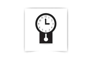 ícone isolado de relógio de ponto para design de wab. ilustração vetorial simples vetor