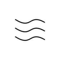 vento, modelo de logotipo de ilustração vetorial de ícone de linha sólida de ar. adequado para muitos propósitos. vetor