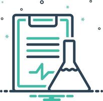 ícone de mistura para resultados de experimentos vetor