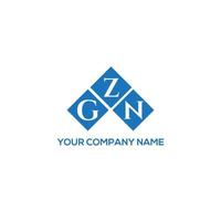 conceito de logotipo de carta de iniciais criativas gzn. gzn letter design.gzn carta logo design em fundo branco. conceito de logotipo de carta de iniciais criativas gzn. design de letra gzn. vetor