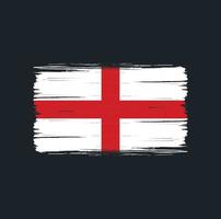 pinceladas de bandeira da inglaterra. bandeira nacional vetor