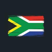 pinceladas de bandeira da áfrica do sul. bandeira nacional vetor