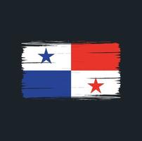 pinceladas de bandeira do Panamá. bandeira nacional vetor