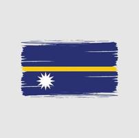 pinceladas de bandeira nauru. bandeira nacional vetor