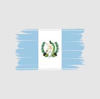 pincel de bandeira da guatemala. bandeira nacional vetor