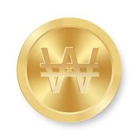 conceito de moeda de ouro ganho de moeda da web na internet vetor