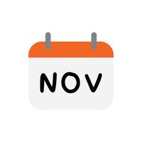 calendário vetorial novembro para site, cv, apresentação vetor