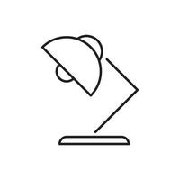 ícone de lâmpada de mesa para site, símbolo, apresentação vetor