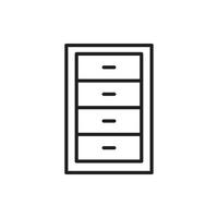 móveis de armário de vetor para site, apresentação, símbolo