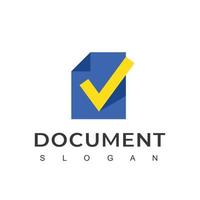 vetor de design de logotipo de documento