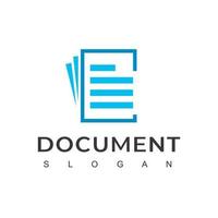 vetor de design de logotipo de documento