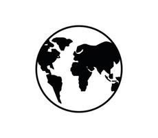 modelo de logotipo de vetor de ícone de ecologia globo