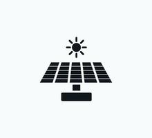 modelo de design de logotipo de vetor de ícone de célula solar