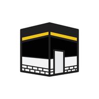 modelo de design de logotipo de vetor de ícone de meca kaaba