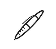 modelo de design de logotipo de vetor de ícone de caneta