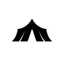 estilo simples de vetor de ícone de tenda