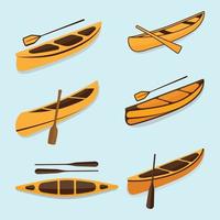 vetores de ilustração de canoa e designs de clip-art