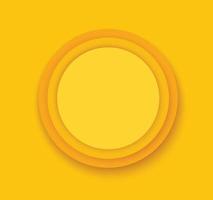 vetor de modelo de fundo de círculos amarelos