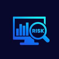 ícone de avaliação de risco para web vetor