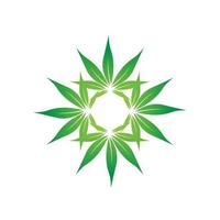 estrela do design de ícone isolado de folhas verdes, círculo de folhas de erva verde em branco bg, uma folha de vetor usada em moda de logotipo ou comércio de produtos faz modelo de ilustração.