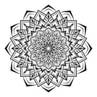design de fundo de mandala islâmica com fundo branco vetor