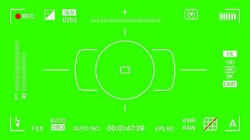 cor verde chroma key câmera rec frame visor sobreposição de fundo tela estilo plano design ilustração vetorial. conceito de fundo abstrato de sobreposição de câmera de tela chroma key vfx para imagens de vídeo