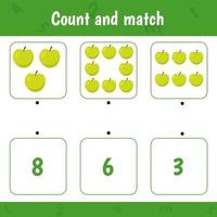 combinar dominó e números. jogo de matemática para crianças. 4929587 Vetor  no Vecteezy