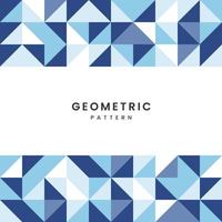 design de texturas de mosaico geométrico mínimo em fundo de formas de emaranhado azul com texto e vetor de elementos abstratos, design de padrão geométrico usado em plano de fundo, pacotes, papéis de parede, textliles