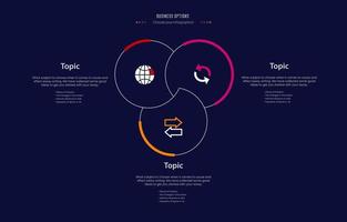 ilustração vetorial de layout de cinco infográficos vetor