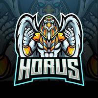 o senhor de horus esport logotipo. design de logotipo de mascote vetor