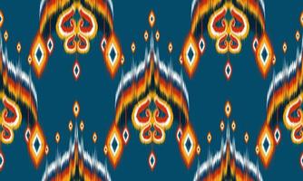 projeto tradicional padrão geométrico étnico oriental para plano de fundo, tapete, papel de parede, roupas, embrulho, batik, tecido, ilustração vetorial. Estilo bordado.
