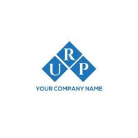 design de logotipo de carta urp em fundo branco. conceito de logotipo de letra de iniciais criativas urp. design de letra urp. vetor