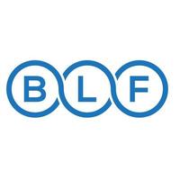 design de logotipo de carta blf em fundo branco. conceito de logotipo de letra de iniciais criativas blf. design de letra blf. vetor