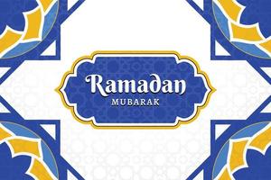 ilustração vetorial ramadan kareem para postagem de mídia social de banner vetor