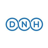 design de logotipo de letra dnh em background.dnh criativo letras logo concept.dnh vector design de carta.